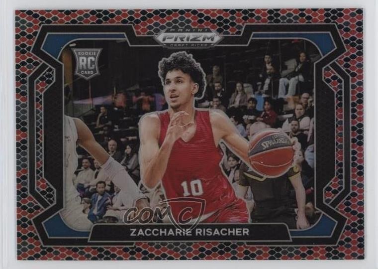 2024 Panini Prizm Draft Picks Snakeskin Variations Zaccharie Risacher #69 11ba