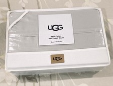NEW UGG 100  COTTON 300 Thread Count Queen Sheet Set 4PC Stone