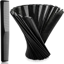 Hestya 36 Pack Hair Comb Bulk 7 Inch Carbon Fiber Cutting Comb All Purpose for M