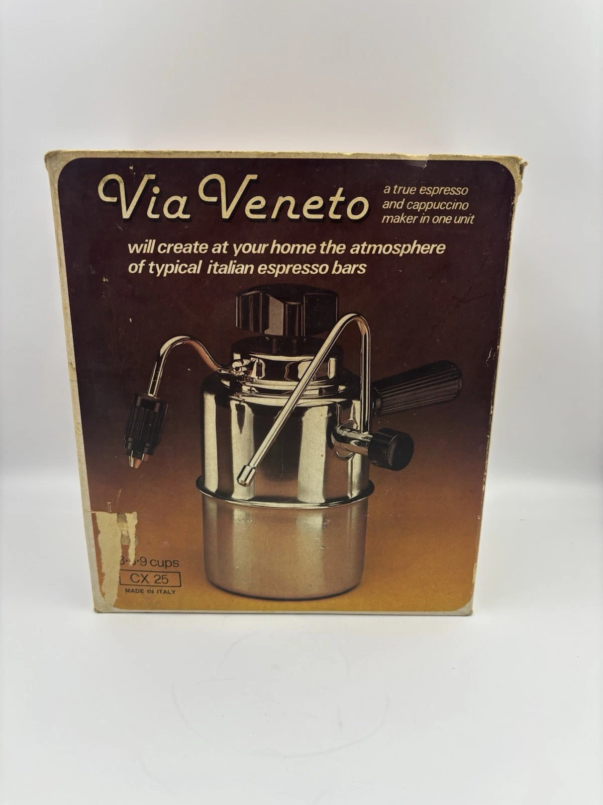 Via Veneto CX25 Espresso Cappuccino Maker Vintage