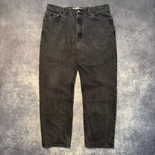 Vintage Levis 550 Relaxed Fit Jeans Mens 38x32 Faded Black Denim Tapered Leg m