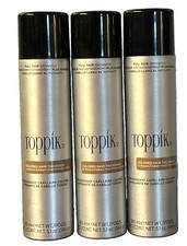 Toppik Colored Hair Thickener Lt. Brown 5.1 oz Each X 3 Bottles