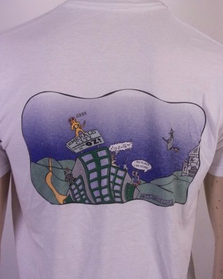 vintage 90s McNick Presents The Wizard of Oz T-Shirt 1998 Math Equation SZ L