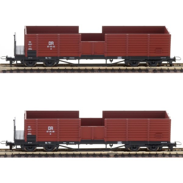 Tillig 05924 GüTerwagenset Dr 2 Offenen GüTerwagen Oo Ep Iii H0E + Neu-image