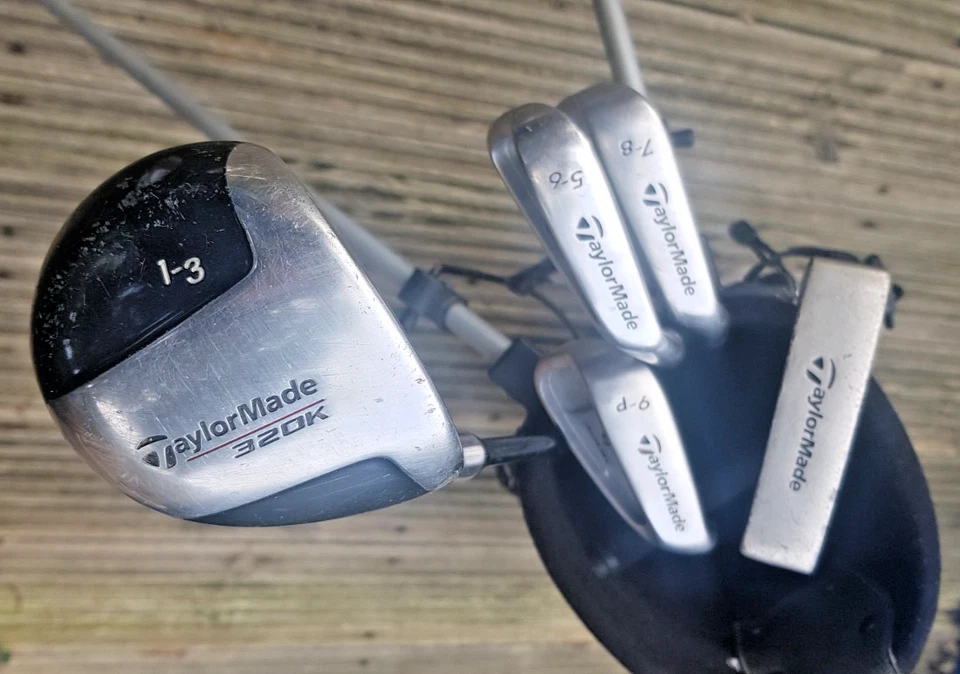 Taylormade 320K Kids Golf Set 9-11 years 1-3W / 5-6 7-8 9-P Irons Putter Bag - Image 2 of 4