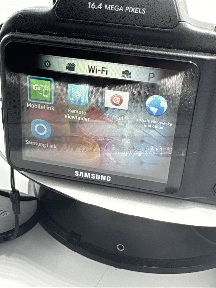 SAMSUNG WB1100F Digitalkamera WiFi NFC Schwarz Weiß Bilder Digital Kamera 16.4MP - Bild 2 von 4