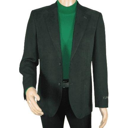 Мужской блейзер из велюра и вельвета ZACCHI Hounds tooth Sport Coat DUANE 74524 Зеленый