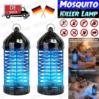 2 Pack UV Insekten-Vernichter Falle Lampe Mücken-Lampe Falle Schutz elektrisch
