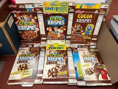 KELLOGG'S COCOA KRISPIES CEREAL BOX BUNDLE!!! C