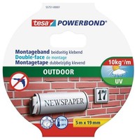 Tesa Doppelseitiges Montageband Outdoor 5 M X 19 Mm Montageband