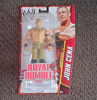 Mattel WWE John Cena Royal Rumble 2013 #52 Boxed Plastic Action Figure 6+