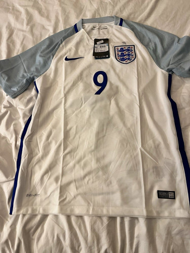 Nike England Harry Kane Home White 2016 Men's Soccer Jersey Shirt Size M BNWT