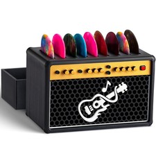 Facmogu Guitar Pick Holder Box, Display C - Black with Darwer