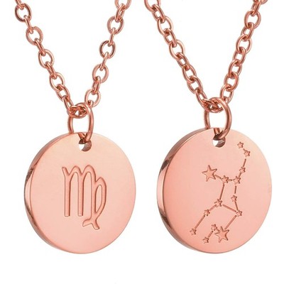 Sternzeichen Kette Damen Gold Silber Rosegold Halskette Geburtstags Geschenk ...
