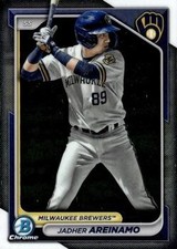 2024 Bowman Chrome Prospects #BCP-2 Jadher Areinamo BREWERS