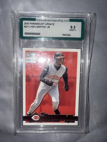 2000 PARAMOUNT UPDATE KEN GRIFFEY JR AGS 9 #27U NO RESERVE BID TO WIN