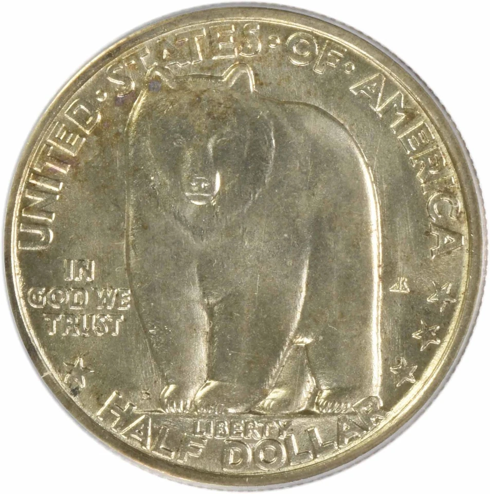 1936-S Bay Bridge Commemorative Silver Half MS64 PCGS - Image 3 of 4