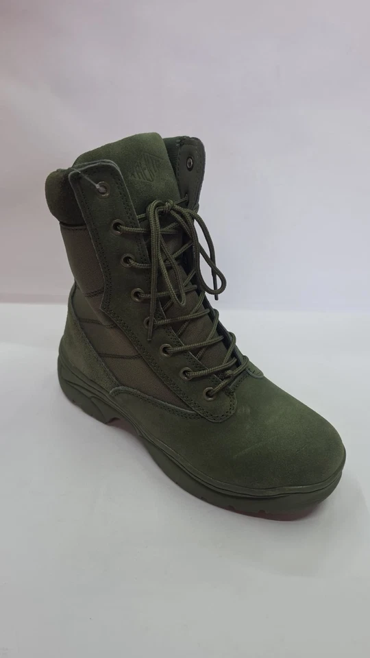 Trento Anfibio Trekking Outdoor Homme Vert Militaire Cordon Fermeture Éclair 5T - Photo 1/4