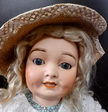 ANTIQUE DOLL, 17" / 43cm c.1910, FRENCH BISQUE DOLL "CAPRICE"  AL & CIE