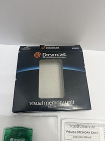 Sega Dreamcast Visual Memory Unit VMU OEM Green - Complete In open Box TESTED 