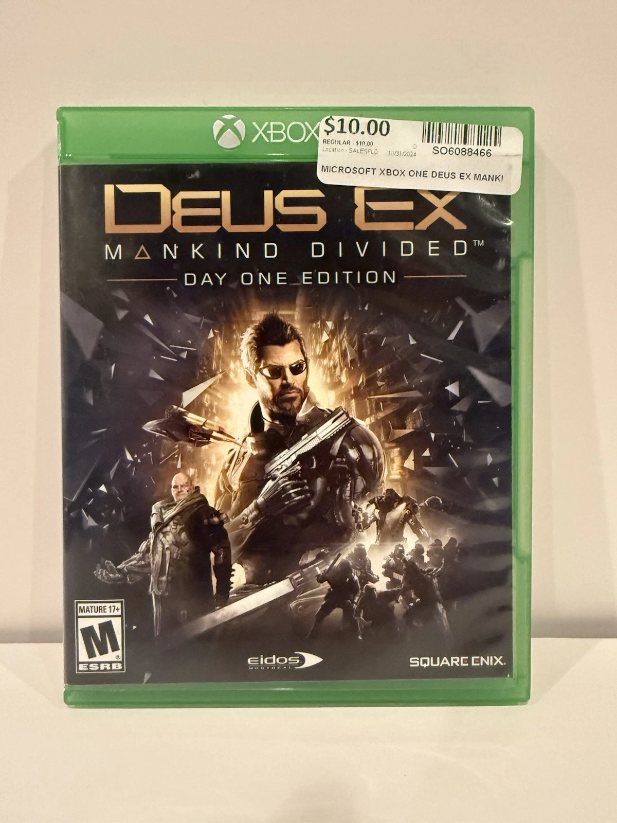 Deus Ex: Mankind Divided -- Day One Edition (Microsoft Xbox One, 2016) - Tested