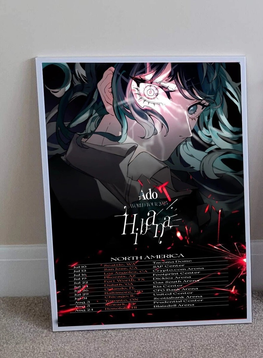 Ado World Tour 2025 Hibana Poster | eBay