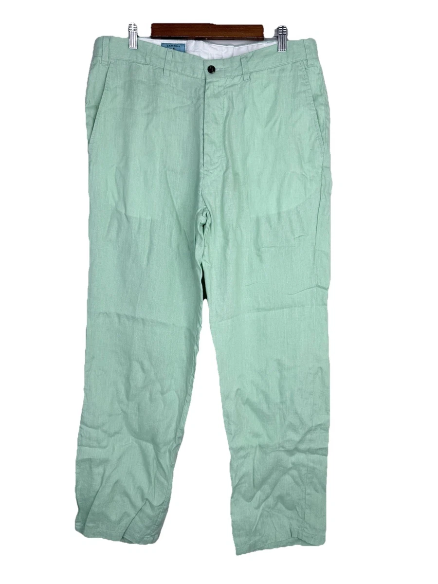 Linen Pants for Men in Green 32 Inseam for sale | eBay