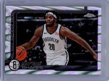 2025-26 Topps Chrome #74 Day'Ron Sharpe Wave Refractor Brooklyn Nets