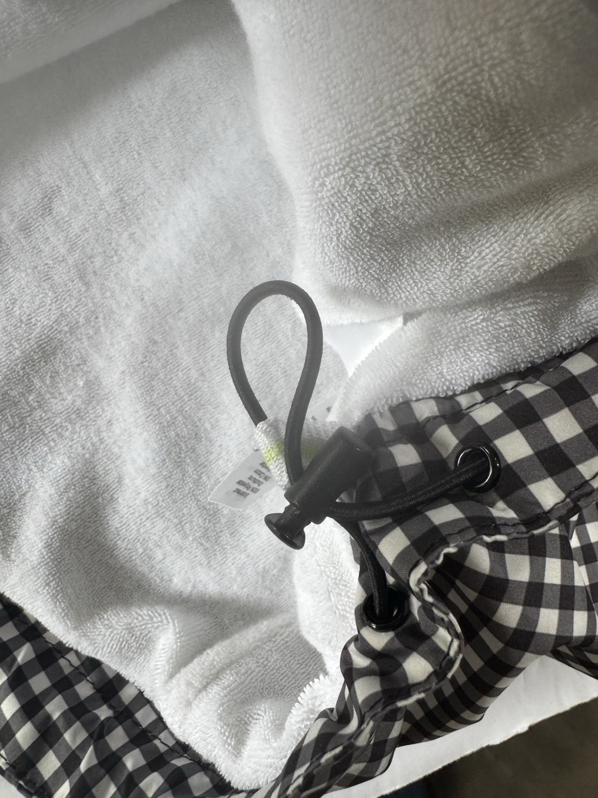 Talbots Large Black Gingham Lightweight Vest Jack… - image 11