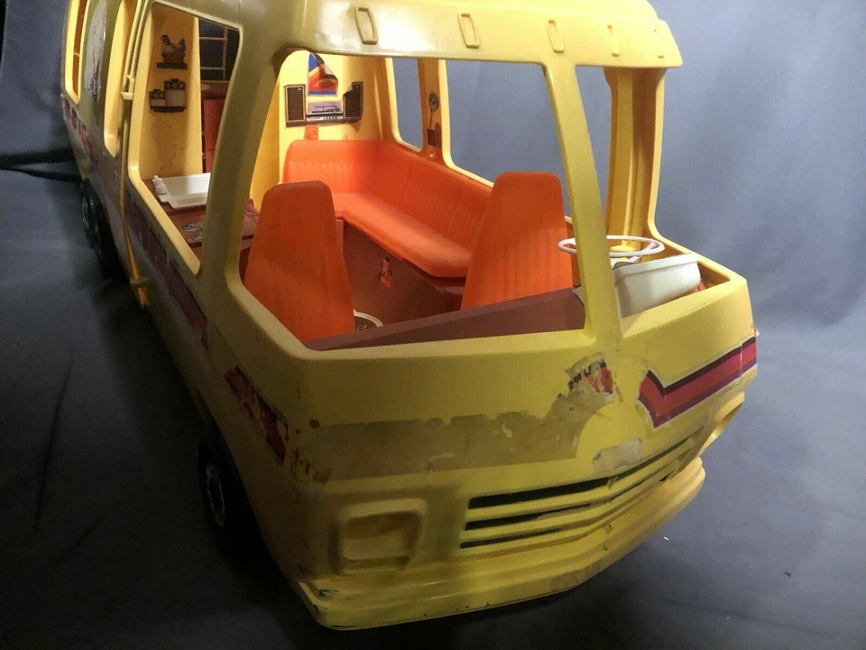 Casa rodante Barbie Star Traveler 1976 vintage autocaravana cámper juego de exhibición hecho en EE. UU. Foto 3 de 4