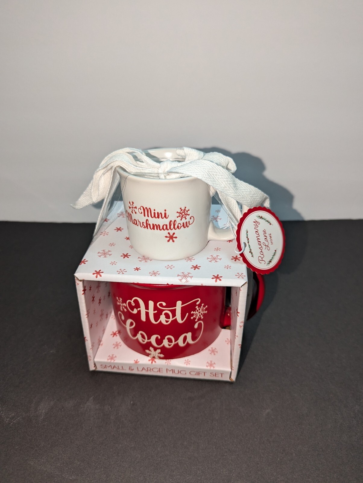 Hot Cocoa Gift Set with Small and Large Mugs