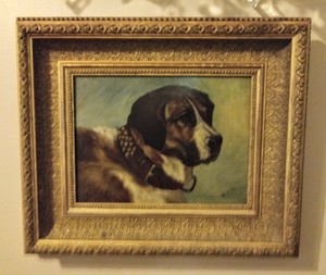 Louis Comfort Tiffany Oil Painting On Frost Adams Board Of A St