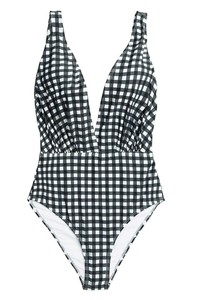 cupshe black and white gingham