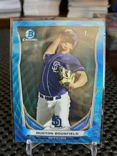 2014 Bowman Draft Chrome Blue Wave Refractors Auston Bousfield #CDP127