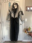 Vtg 80s 90s Ski Suit One piece Snowsuit OSSI retro Black Silver Gray Ladies Med — photo 1