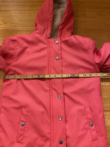HEMA Rain Jacket With Hood. PVC? . Vintage ? Girls Small - Picture 5 of 12
