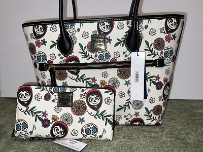Dooney & Bourke X Disney Pixar Coco Tote Bag Shoulder Bag & Wristlet Wallet NWT