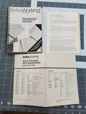 Better Working From Spinnaker Word Processor Instructions Manual Quickstart Card