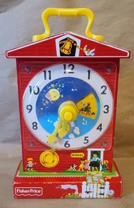 fisher price music box teaching clock 2009