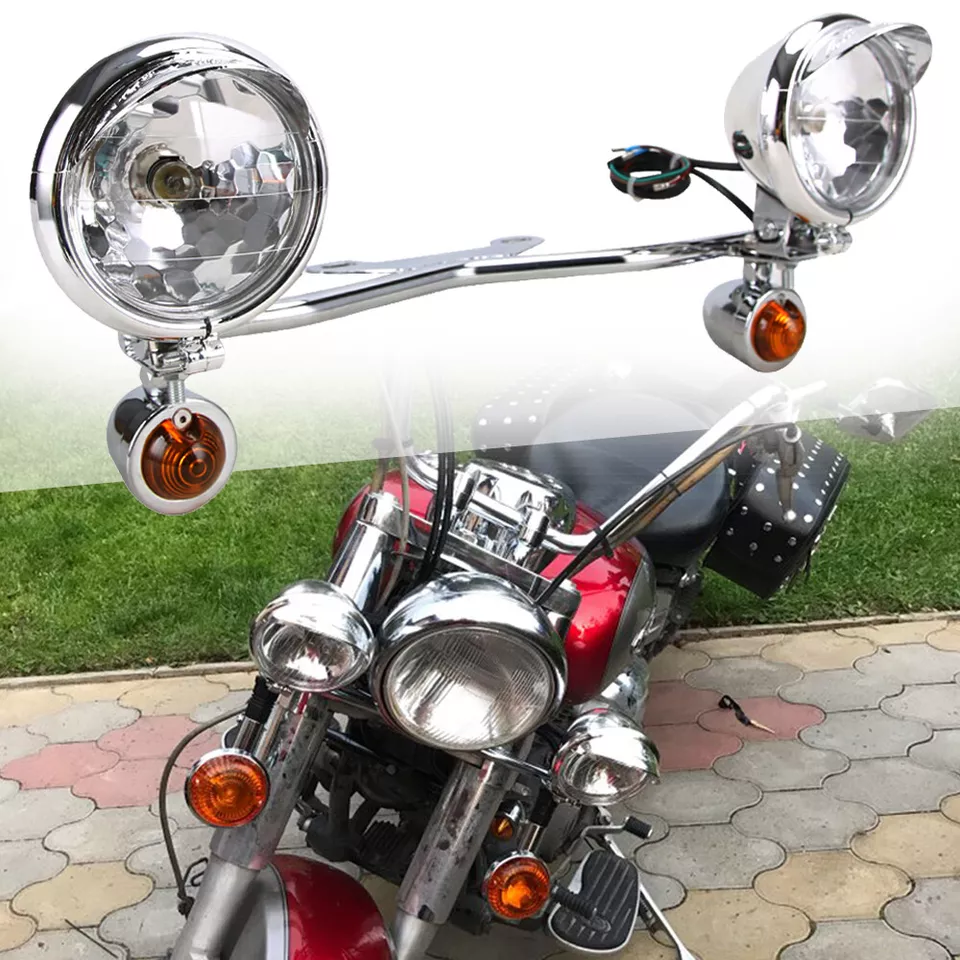 Passing Turn Signals Light Bar Kit For Yamaha Road Star XV 1600 1700 Silverado - Image 3 of 4