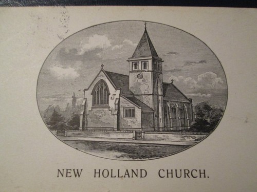 Postcard of New Holland Church (1908 New Holland postmark) - 第 2/4 張圖片