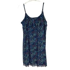 #takepride Target spaghetti strap lined mesh mini floral print navy size large