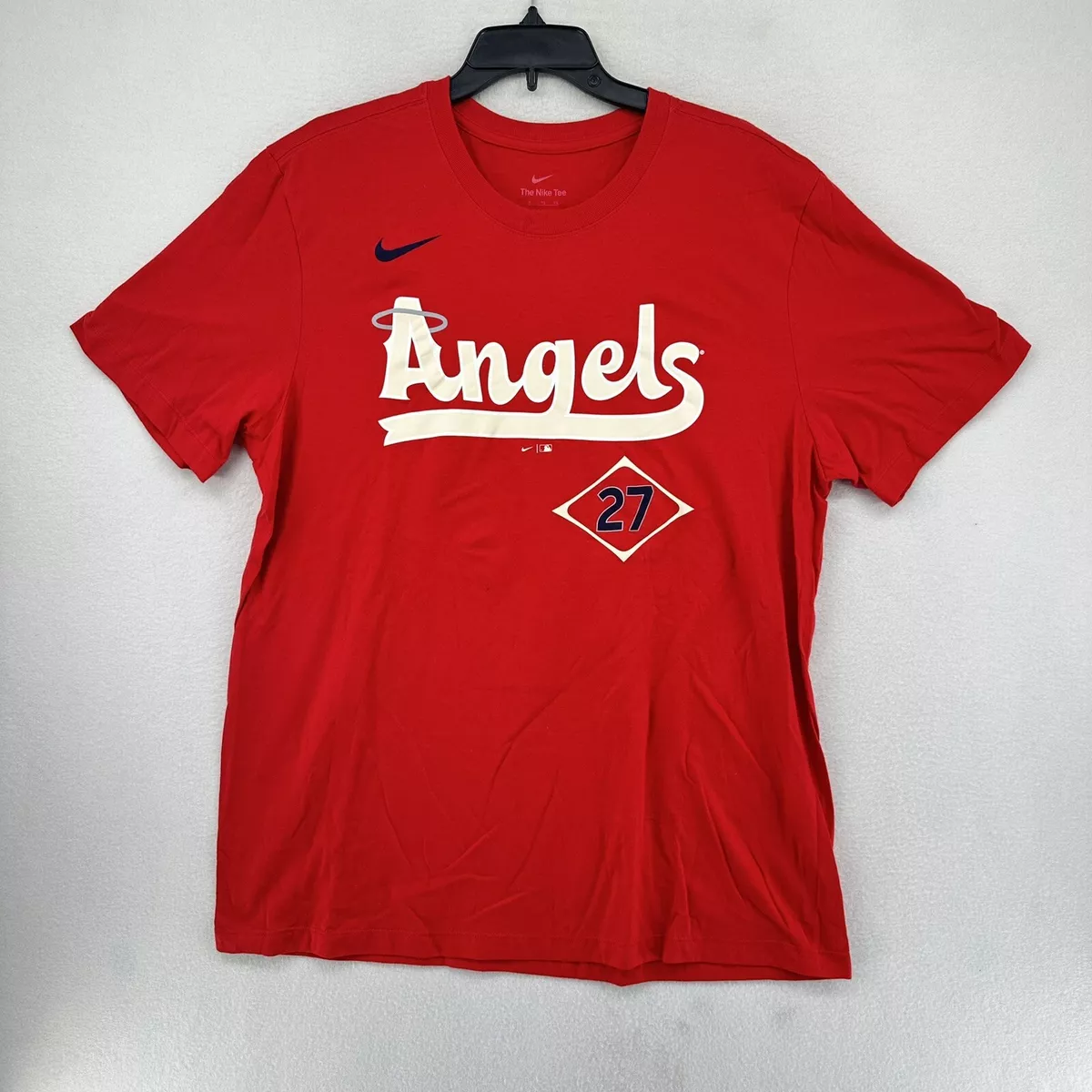 Anaheim Angels Rare MLB Nike Mike Trout Jersey T-Shirt - Adult XL