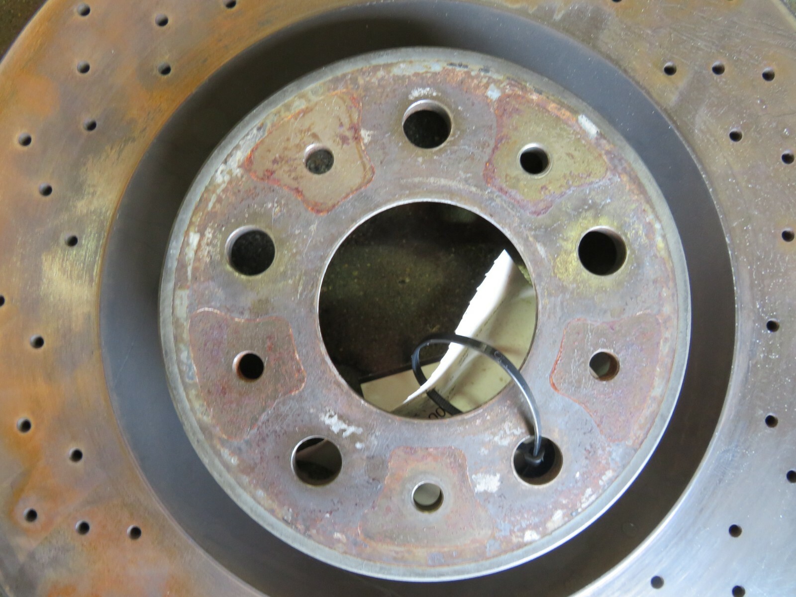 Ferrari 612 Scaglietti, Front Brake Rotor, Steel, Used, P/N 198487