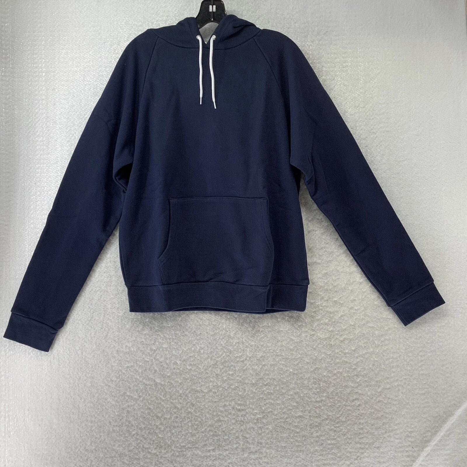 American Apparel Unisex California Fleece Pullover Dark Blue Hoodie XXL
