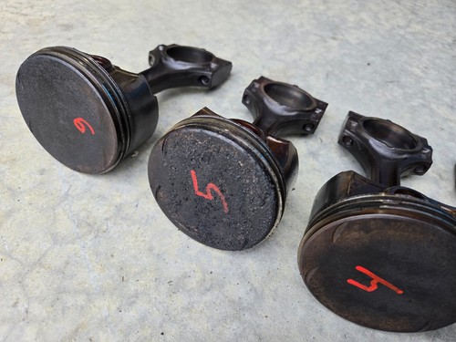 BMW E46 330i E39 530i E60 E53 X5 E83 X3 Z3 Z4 OEM Set 6 pistons and rods M54B30 - Picture 6 of 10