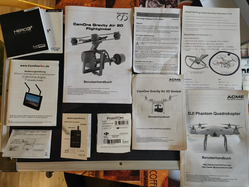 Drohne DJI Phantom P330D mit Funkmonitor und GoPro - Bild 3 von 4