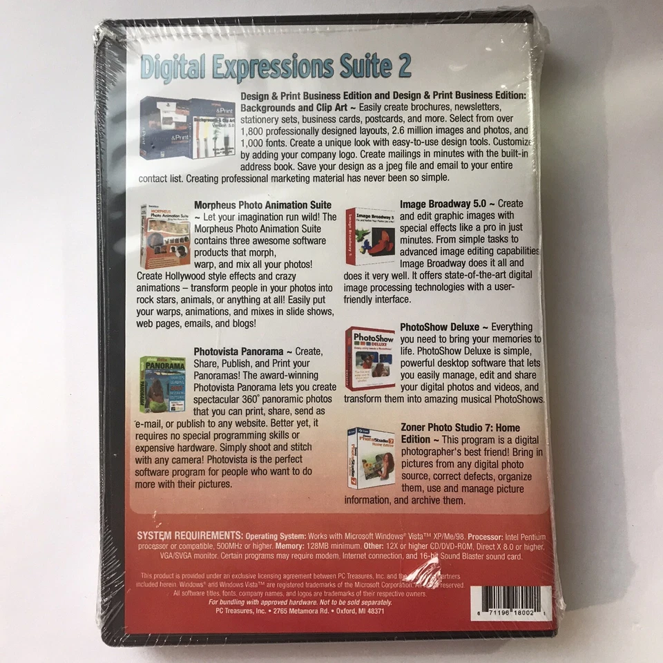 Digital Expressions Suite 2, 7 Total Programs, For Windows Vista/XP/Me/98 - Image 3 of 4