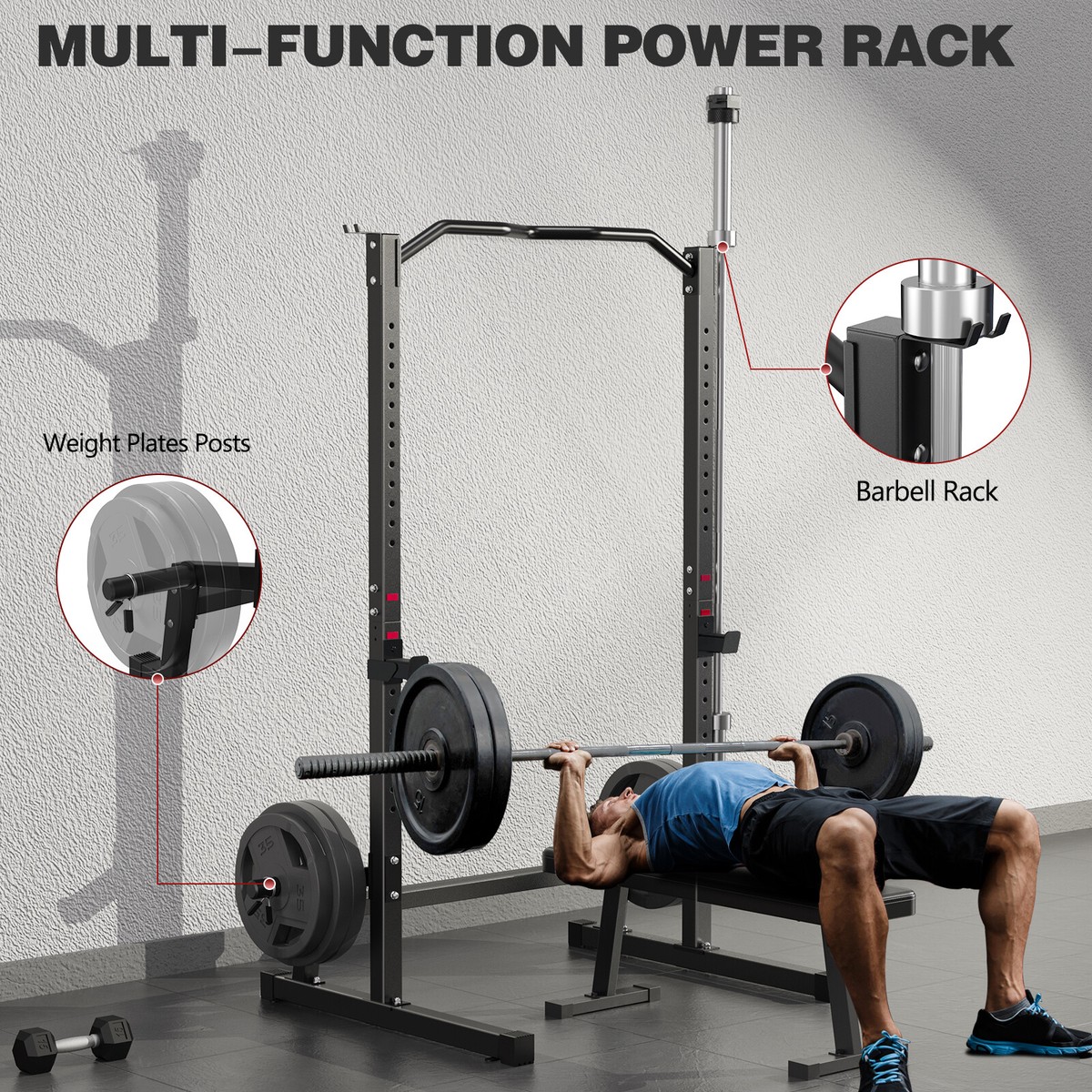 Pull Up Bar Squat Bench Deadlift Rack Squat Rack Deadlifting On