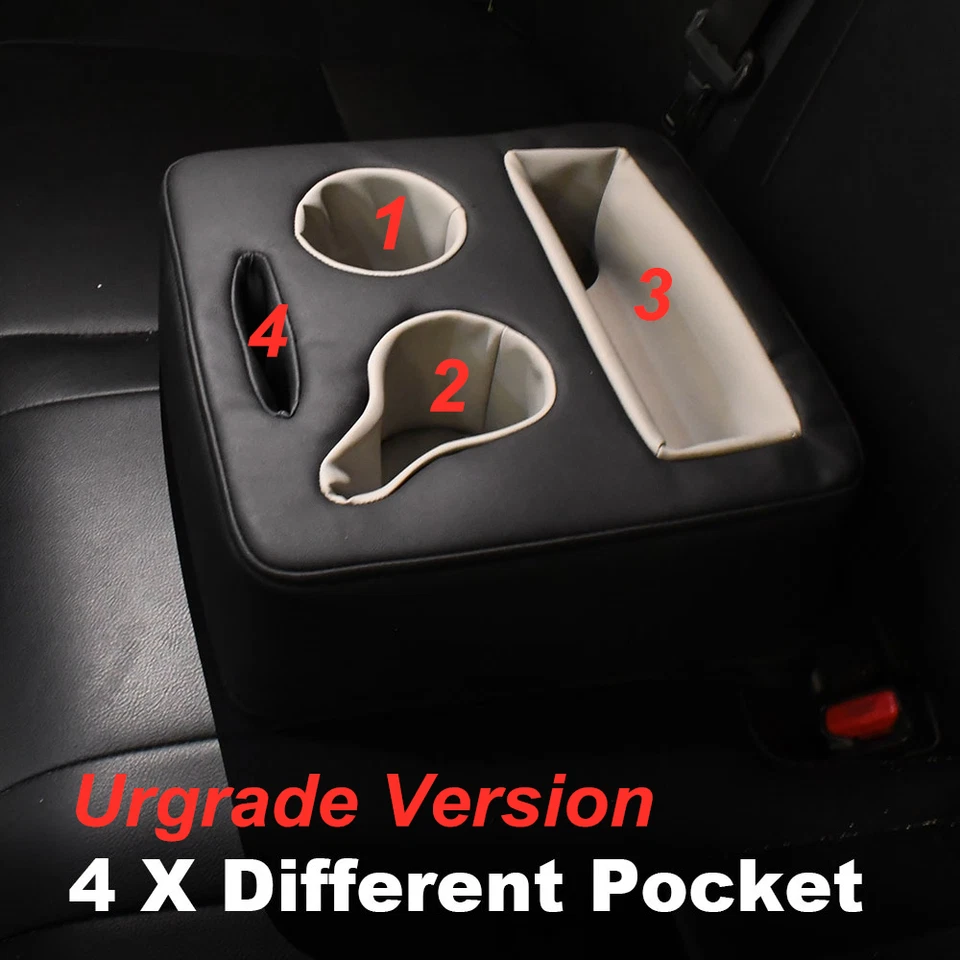 Organizador de almacenamiento portavasos de teléfono para bebidas asiento trasero accesorios Jeep 40 OZ Foto 2 de 4